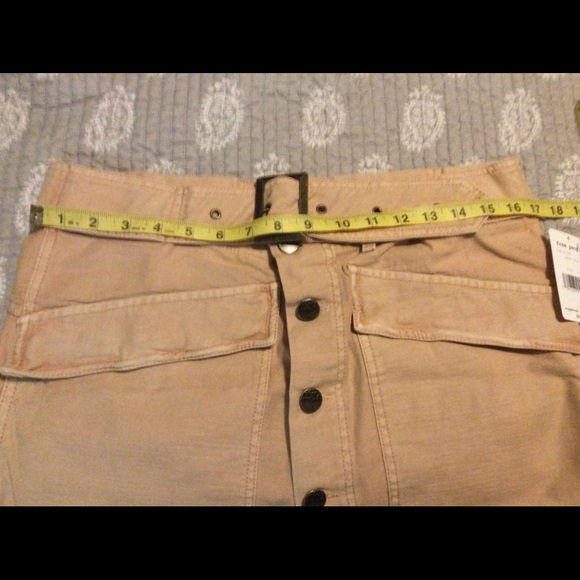 5* Free Shipping!!!Free People Cotton Mini Skirt - Picture 2 of 3